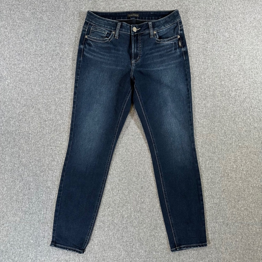Silver Jeans Co Jeans Womens 30 Suki Skinny Dark Wash L93136EDB418 Stretch Denim